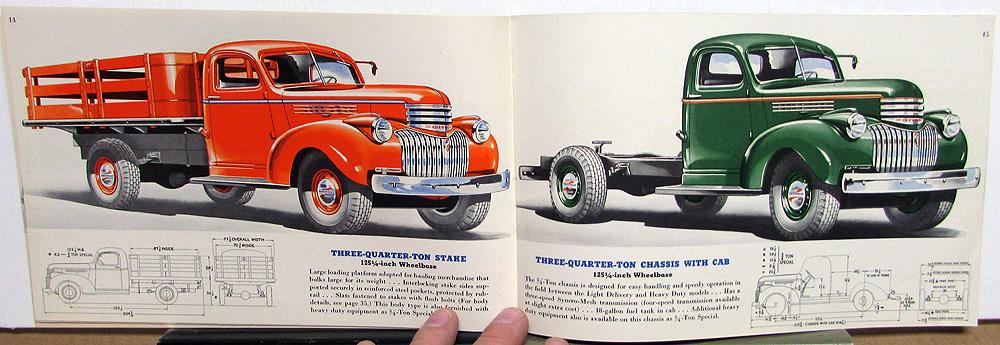 Original 1941 Chevrolet Truck Full Line Sales Brochure 41 Chevy Pickup Panel 