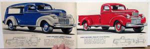 1941 Chevrolet Truck Pickup Panel Stake Bus COE Light Heavy Duty Sales Brochure