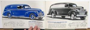 1941 Chevrolet Truck Pickup Panel Stake Bus COE Light Heavy Duty Sales Brochure