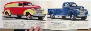 1941 Chevrolet Truck Pickup Panel Stake Bus COE Light Heavy Duty Sales Brochure