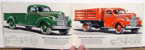 1941 Chevrolet Truck Pickup Panel Stake Bus COE Light Heavy Duty Sales Brochure