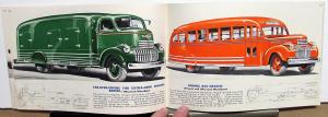 1941 Chevrolet Truck Pickup Panel Stake Bus COE Light Heavy Duty Sales Brochure