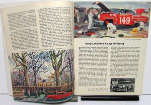 1955 Lincoln Mercury Times Dealer Promotional Magazine Jan-Feb Edition
