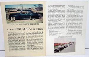 1955 Lincoln Mercury Times Dealer Promotional Magazine Jan-Feb Edition