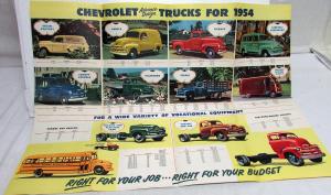 1954 Chevrolet Truck Sedan Delivery Suburban Pickup Stake Bus COE Sales Folder