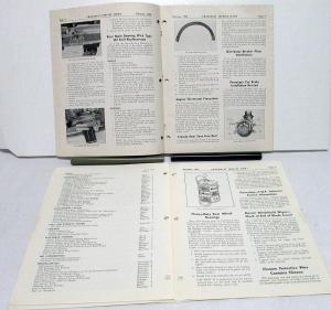 1958 Chevrolet Service News Dealer Shop Manual Update Bulletins Set Of 4
