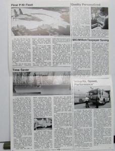 1986 Oshkosh Communication Industry Newsletter No 27 Company & Truck News