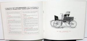 1902 Studebaker Electric Vehicles Catalogue No 209 Dealer sales Brochure Repro