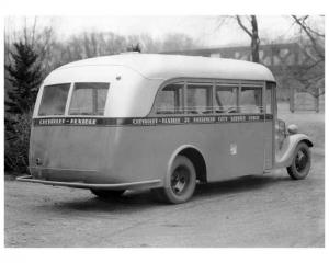 1935 Chevrolet-Flxible 21 Passenger City Coach Factory Press Photo 0256