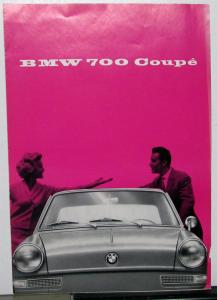 1960 BMW 700 Coupe Dealer Sales Brochure Folder Features & Specs