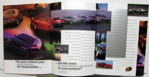 1998 Chrysler Viper Foreign Dealer Sales Brochure French Text W/Data Folder