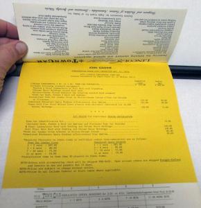 1973 Lincoln Town Car Eagle Coach Co Custom Conversion Sales Kit Order Form