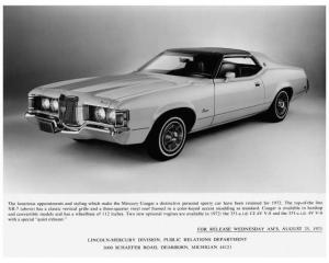 1972 Mercury Cougar XR-7 Press Photo 0111