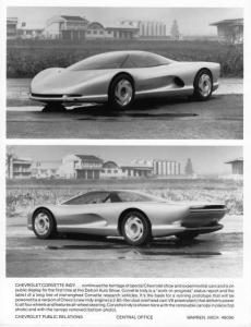 1986 Chevrolet Corvette Indy Concept Car Press Photo Lot 0257