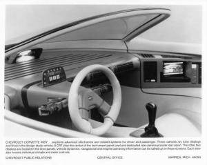 1986 Chevrolet Corvette Indy Concept Car Press Photo Lot 0257