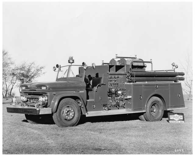1960s GMC 5000 Pirsch Fire Truck Press Photo 0207 - Chevy Chase Fire Dept