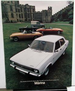 1973 Austin Marina Dealer Sales Brochure British Leyland Features Options Specs