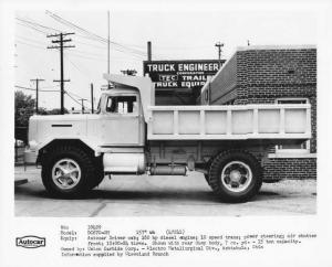 1950s Autocar DC87D-OH Dump Truck Press Photo 0016