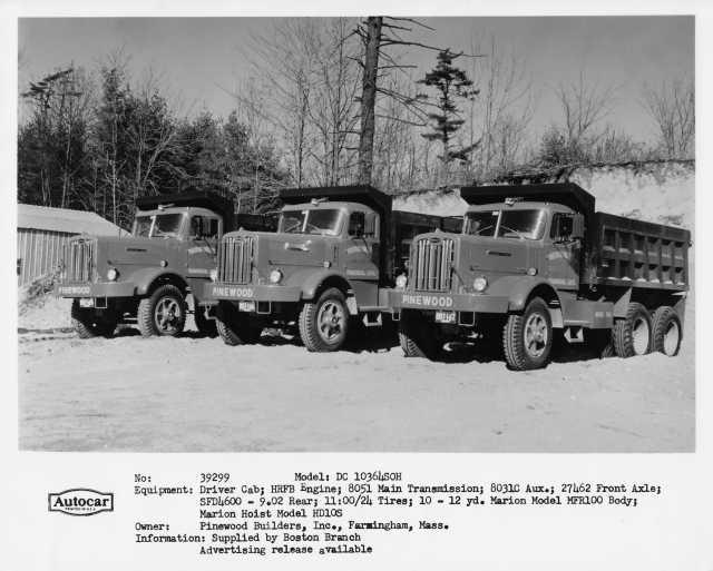 1960s Autocar DC10364SOH Dump Truck Press Photo 0017 - Pinewood Builders