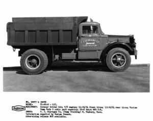 1950-1955 Autocar CL-90-D Dump Truck Press Photo 0018 - FJ Guaragna Co