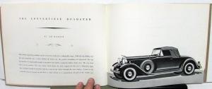 1932 Lincoln Twelve Cylinder Cars Dealer Brochure Custom & Standard Body Repro