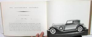 1932 Lincoln Twelve Cylinder Cars Dealer Brochure Custom & Standard Body Repro