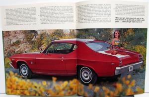 1969 Chevrolet Chevelle SS 396 Concours Malibu 300 Sales Brochure Original