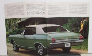 1969 Chevrolet Chevelle SS 396 Concours Malibu 300 Sales Brochure Original