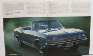 1969 Chevrolet Chevelle SS 396 Concours Malibu 300 Sales Brochure Original