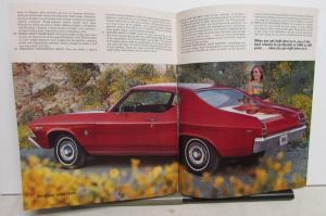 1969 Chevrolet Chevelle SS 396 Concours Malibu 300 Sales Brochure Original