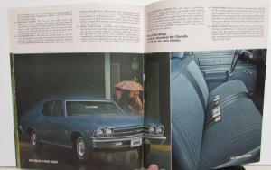 1969 Chevrolet Chevelle SS 396 Concours Malibu 300 Sales Brochure Original