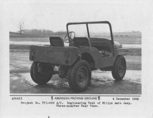 1954 Willys Aero Jeep Press Photo 0004 - Aberdeen Proving Ground