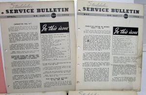 1952 Studebaker Service Bulletin & Service Letter Collection Shop Manual Updates