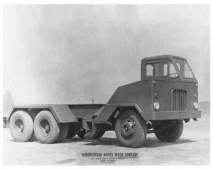 1958 Era Hendrickson Half Cab Truck Press Photo 0001