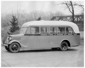1937 Chevrolet-Flxible 21 Passenger City Coach Factory Press Photo and Rel 0263