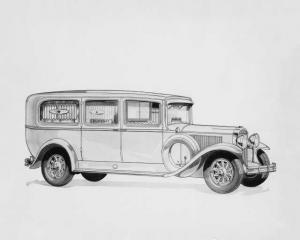 1930 Buick Flxible Co Ambulance Illustrative Press Photo 0124 - DuPont
