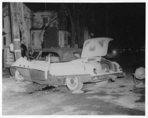 1951 Buick Roadmaster Convertible Traffic Crash Press Photo Lot 0125