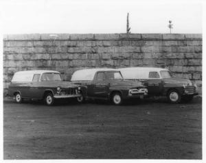 1955 Chevy 1953 Ford & 1952 Chevy Panel Wagon Press Photo 0267 - Dunningtons