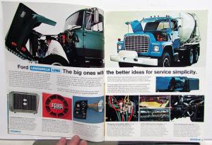 1971 Ford Louisville Long Short Conventional L Series Trucks Sales Brochure