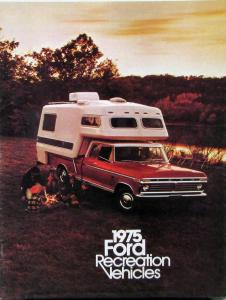 1975 Ford Recreation Vehicles Towing Trailering Info Sales Brochure Catalog