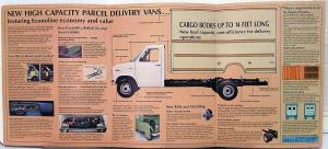 1975 Ford Parcel Delivery Van E Series Sales Folder Brochure Original