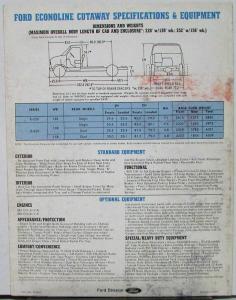 1975 Ford Redesigns Econoline Van Home E-250 -350 Sales Folder Original