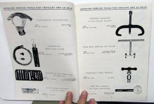1934-1938 Cadillac La Salle Approved Service Tools Catalog Specialty Repro