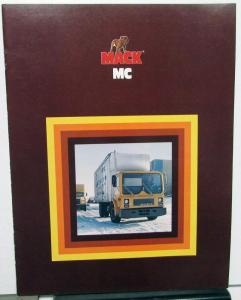 1981 Mack MC Low-Profile Cabover Trucks Dealer Sales Brochure Delivery Orig