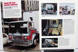 1981 Mack MC Low-Profile Cabover Trucks Dealer Sales Brochure Delivery Orig