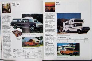 1976 Ford Rec Vehicles Pickup Trucks Cars Vans Bronco Sales Brochure Original