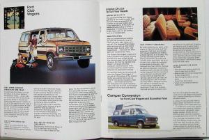 1976 Ford Rec Vehicles Pickup Trucks Cars Vans Bronco Sales Brochure Original