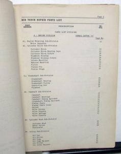 1946-47 REO Speed Wagon Trucks Dealer Model 22 Service Parts Book Original