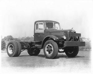 1950 Mack 6 Wheeler Truck with Fabric Window Enclosure Press Photo 0155