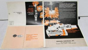 1970 Chevrolet Dealer Mailer Spark Plug Service & Chevy Antique Car Chart
